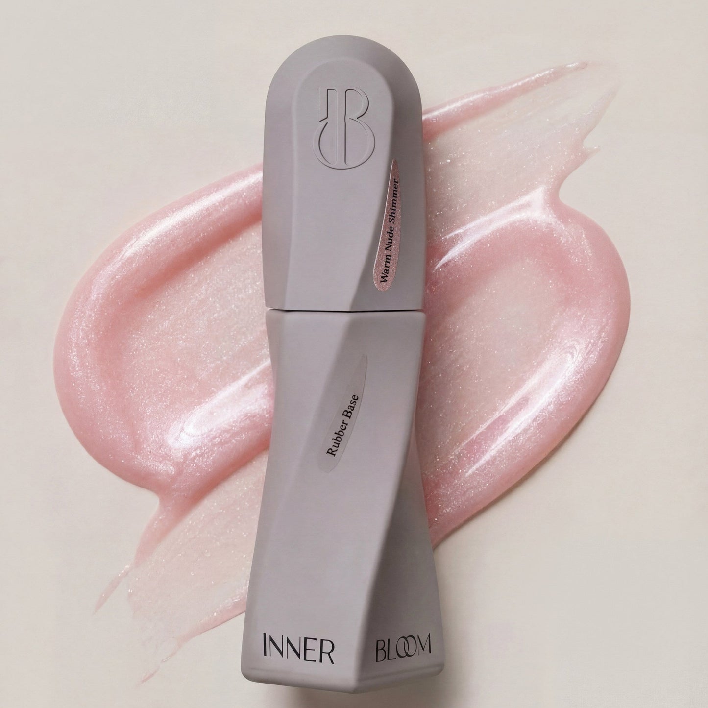 Rubber Cover Base Warm Nude Shimmer – Essence – Baza Rubber 10ml