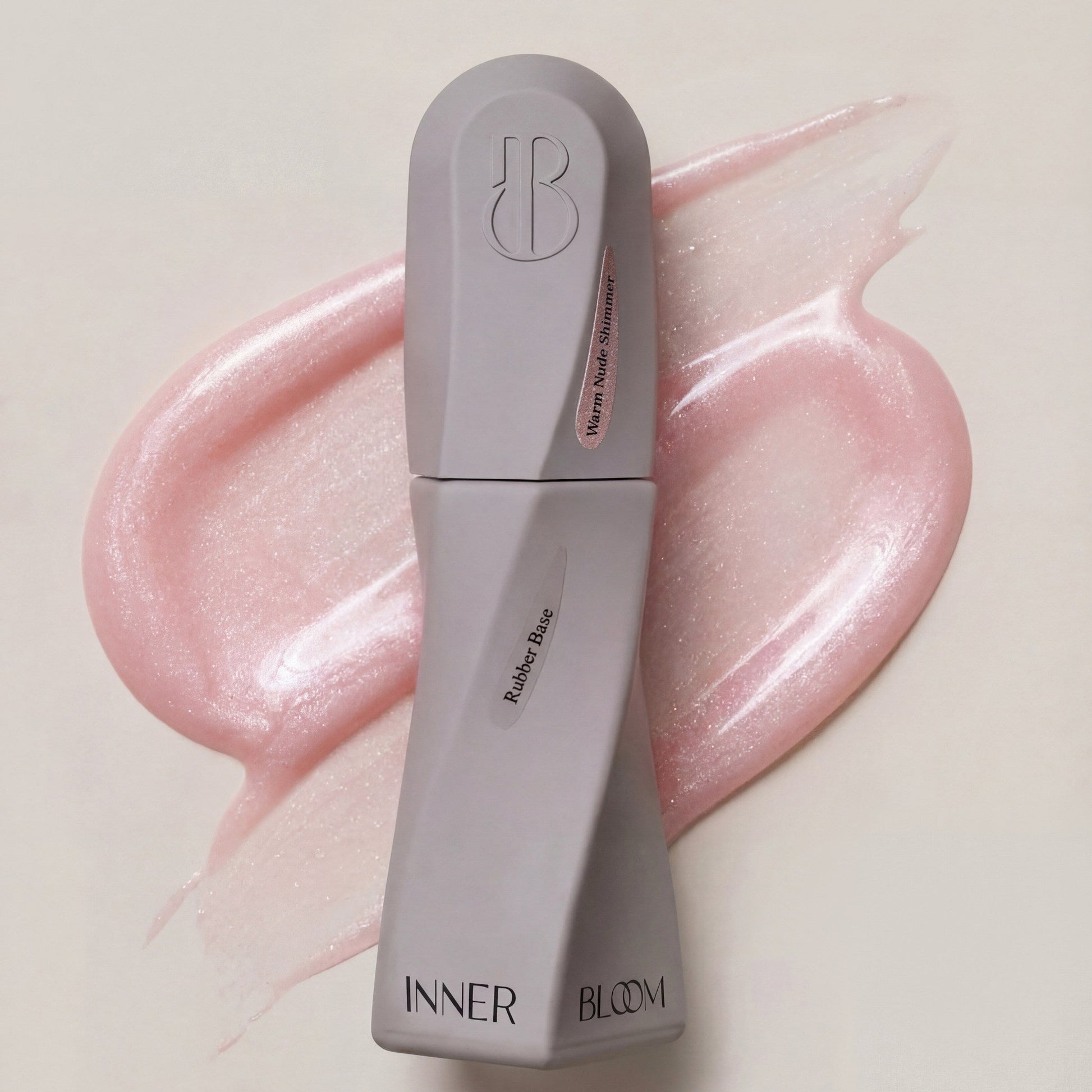 Rubber Cover Base Warm Nude Shimmer – Essence – Baza Rubber 10ml