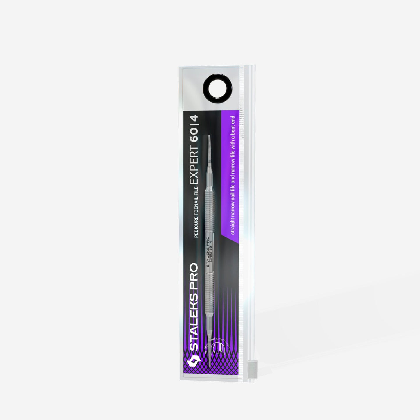 Staleks Pedicure toenail file EXPERT 60 TYPE 4 (straight narrow nail file and narrow file with a bent end) PE-60/4