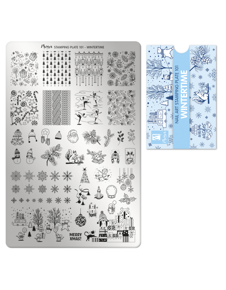 Moyra Stamping Plate 101 Wintertime