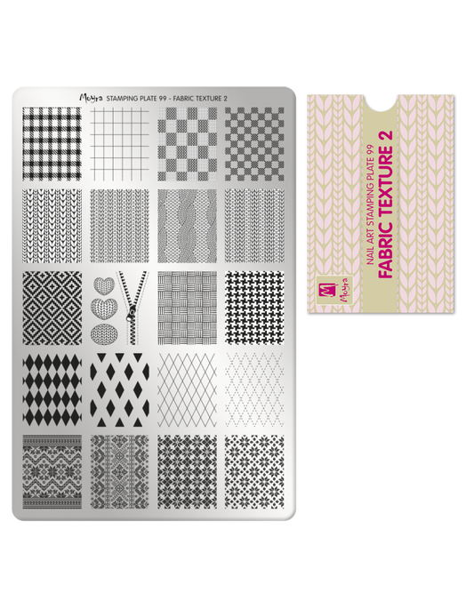 Moyra Stamping Plate 99 Fabric Texture 2