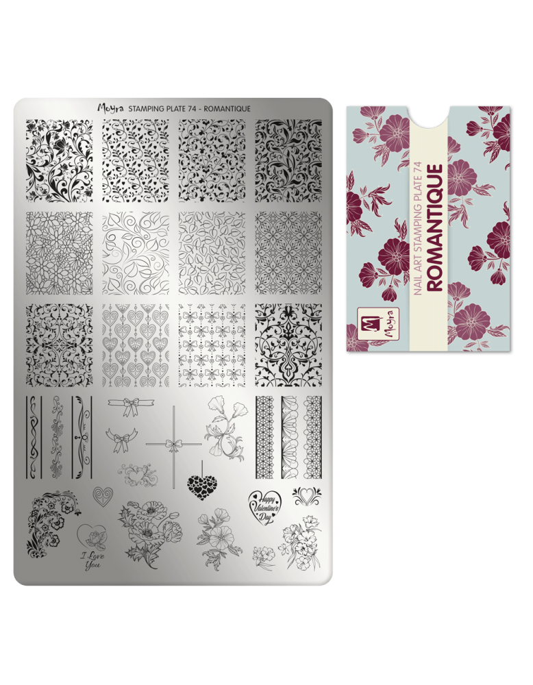 Moyra Stamping Plate 74 Romantique