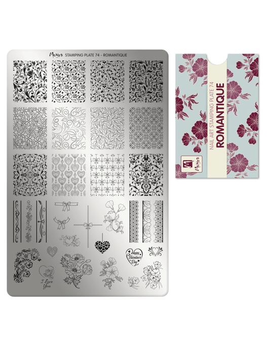 Moyra Stamping Plate 74 Romantique