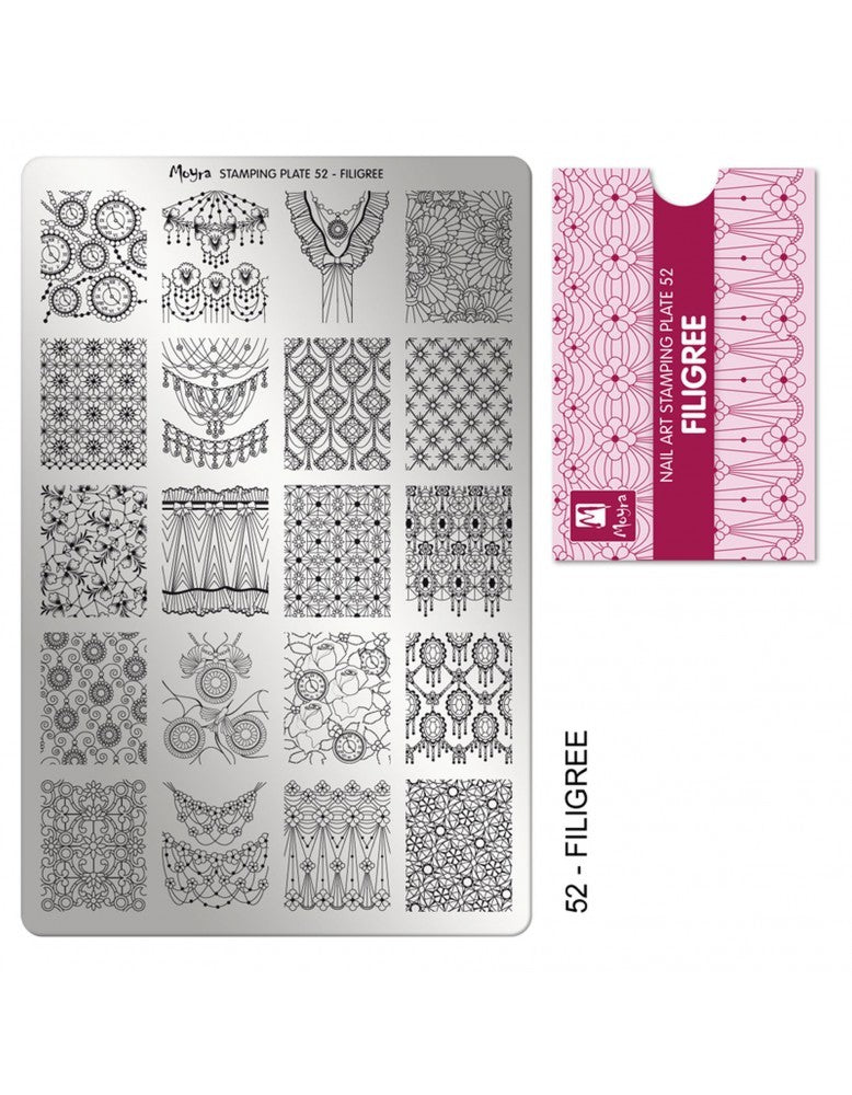 Moyra Stamping Plate 52 Filigree