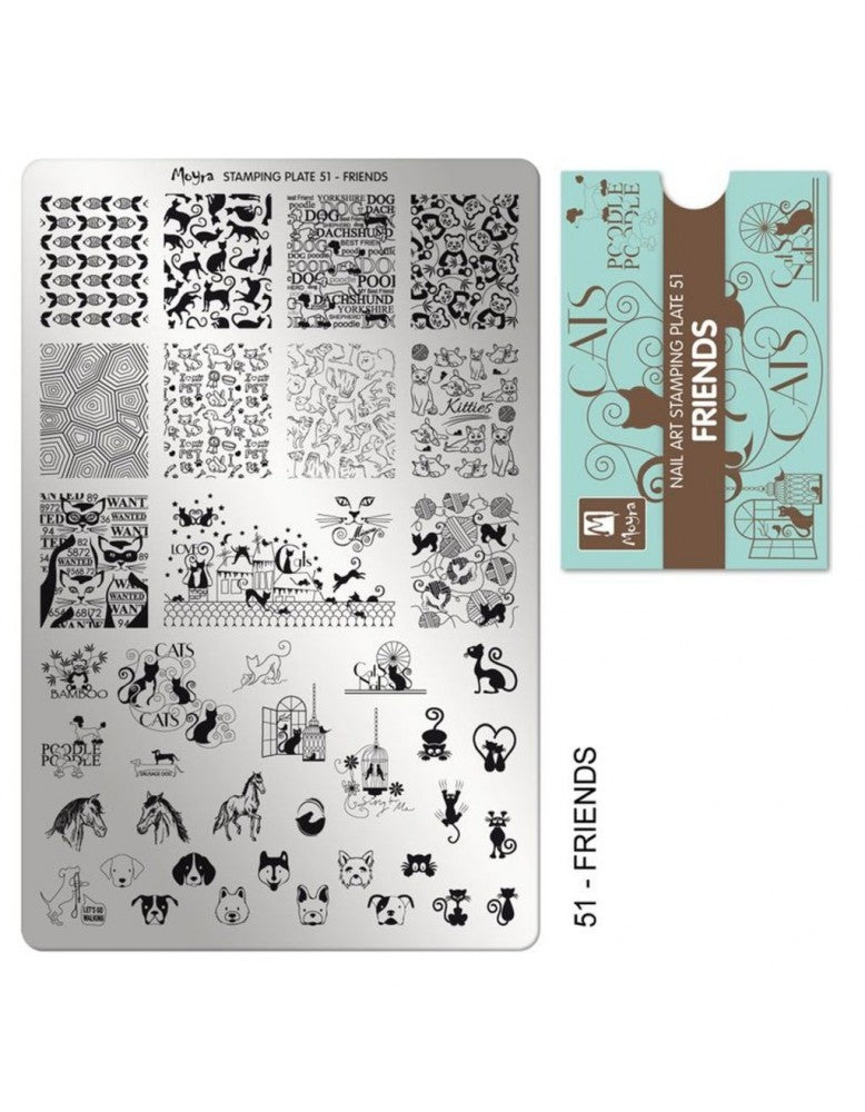 Moyra Stamping Plate 51 Friends