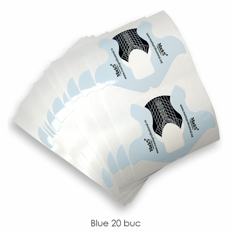 Macks Salon nail forms Blue 100pcs