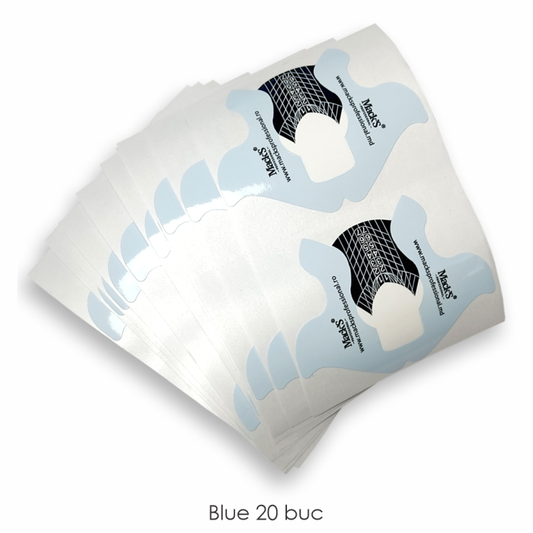Macks Salon nail forms Blue 100pcs