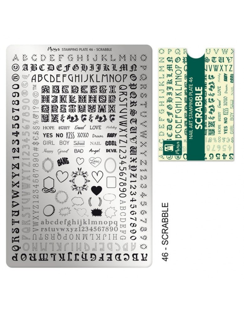 Moyra Stamping Plate 46 Scrabble