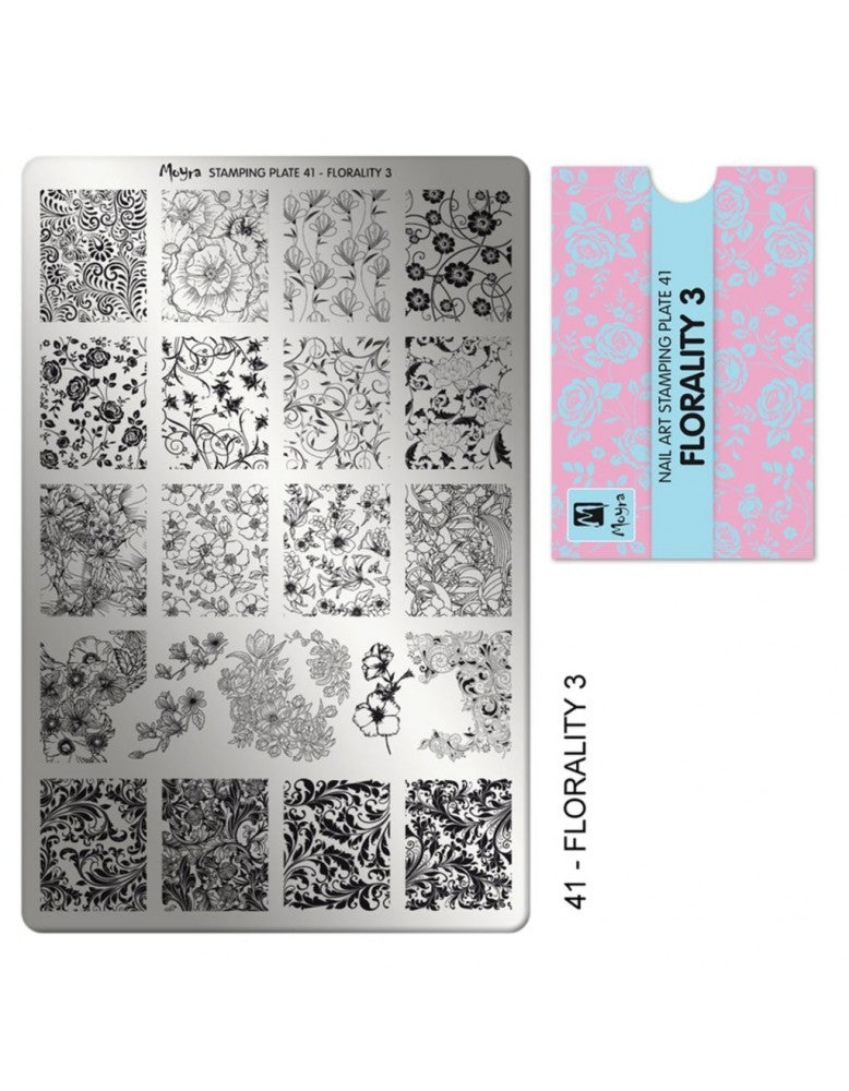 Moyra Stamping Plate 41 Florality 3