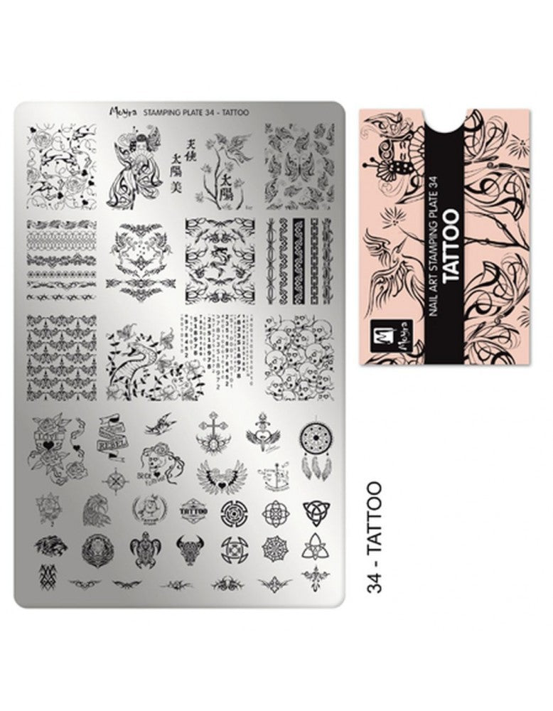 Moyra Stamping Plate 34 Tattoo