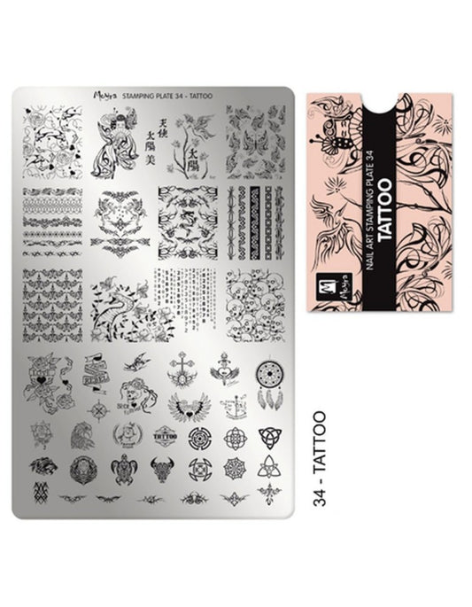 Moyra Stamping Plate 34 Tattoo