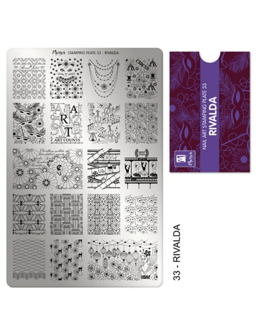 Moyra Stamping Plate 33 Rivalda