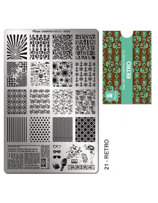 Moyra Stamping Plate 21 Retro