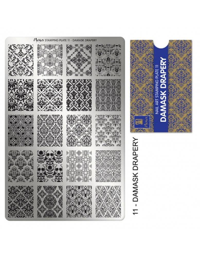 Moyra Stamping Plate 11 Damask Drapery