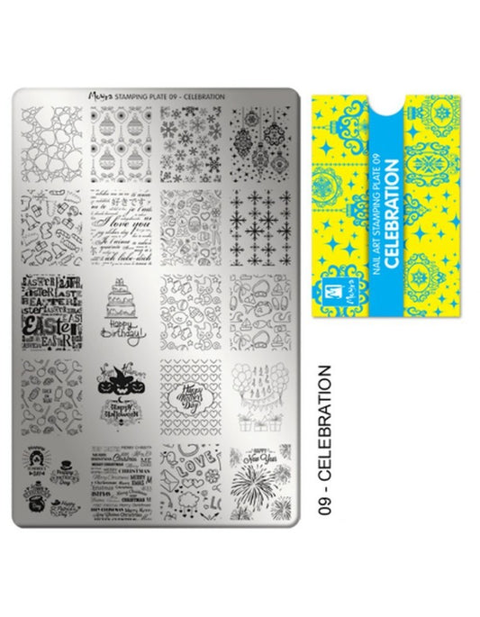 Moyra Stamping Plate 09 Celebration