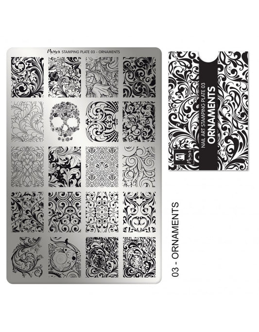 Moyra Stamping Plate 03 Ornaments