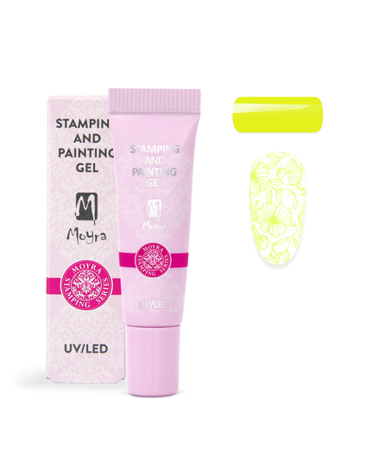 Moyra Stamping and painting gel, 10 vivid yellow