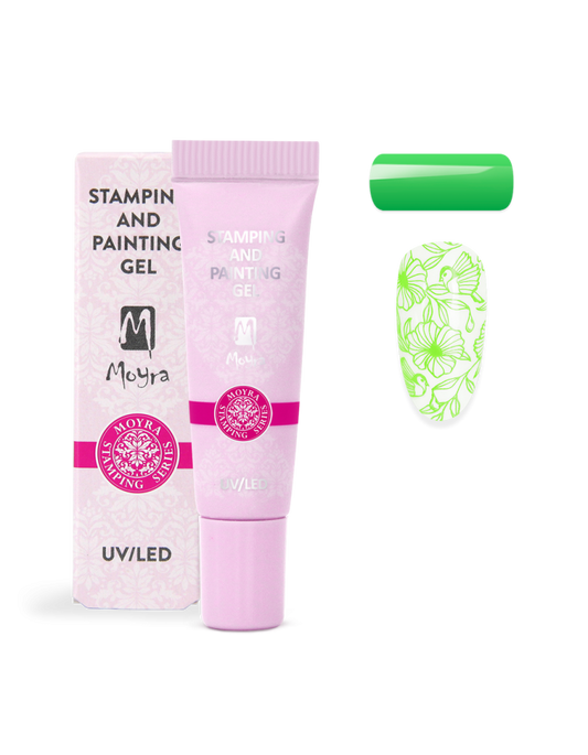 Moyra Stamping and painting gel, 09 vivid green