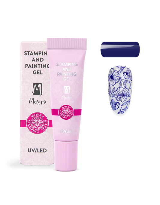 Moyra Stamping and painting gel, 06 blue