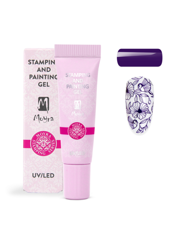 Moyra Stamping and painting gel, 05 purple