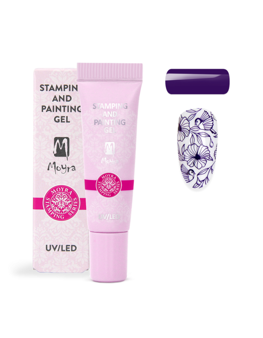 Moyra Stamping and painting gel, 05 purple