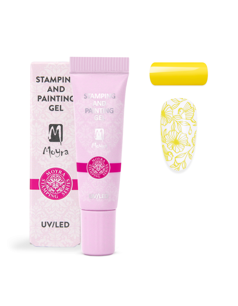 Moyra Stamping and painting gel, 02 yellow