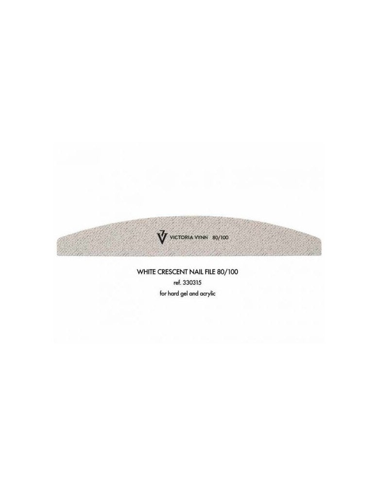 Nail File Halfmoon White 80/100 V Vynn