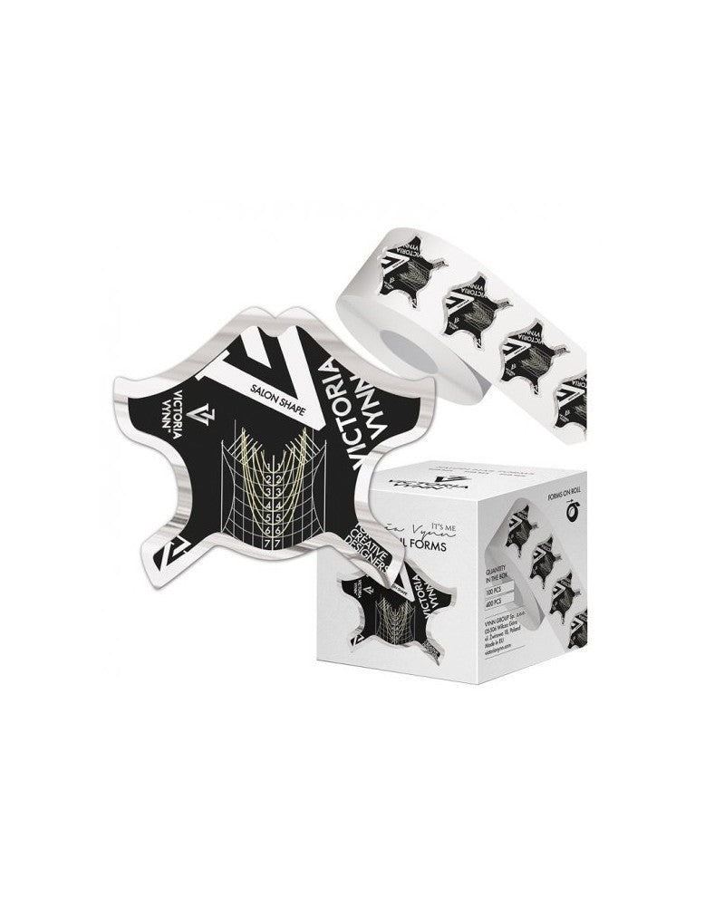 Salon Nail Forms Black 100 pcs V Vynn