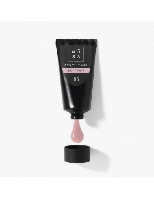 Musa Acrylic Gel Soft Pink AC06 35 ML - Tube
