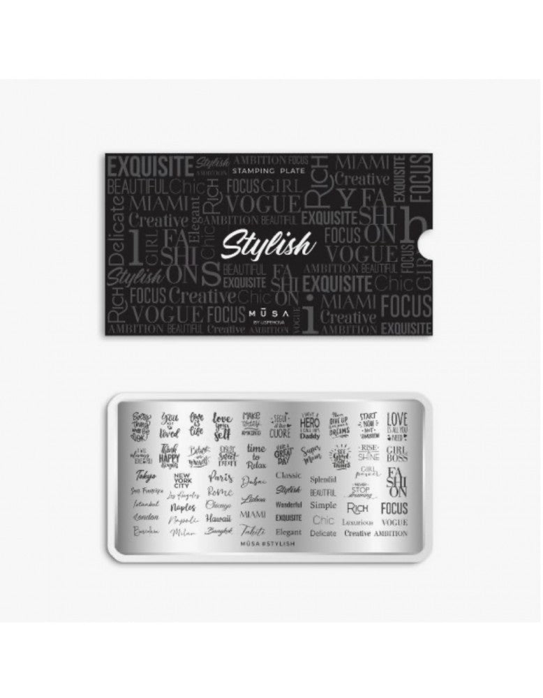 Musa Stamping plate Stylish