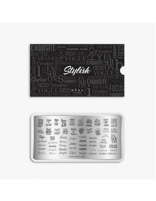 Musa Stamping plate Stylish