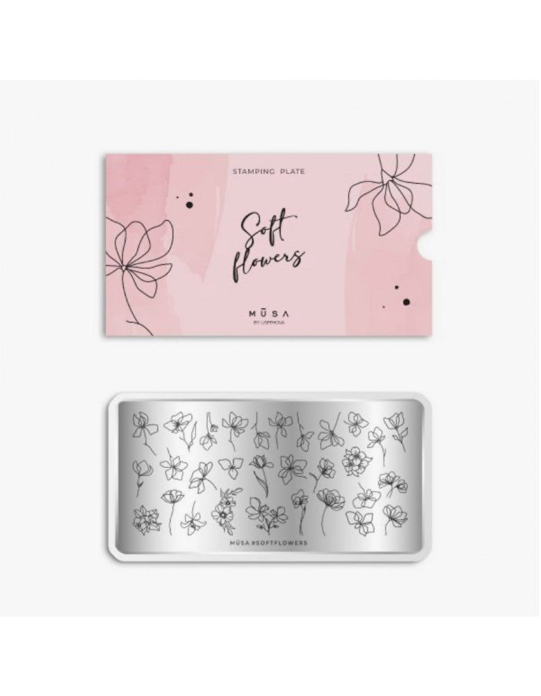 Musa Stamping plate Soft Flowers