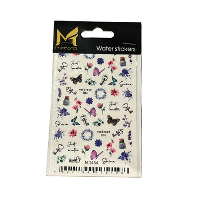 Mimona Nail Water Decal Stickers N1454-EMBRACE LIFE