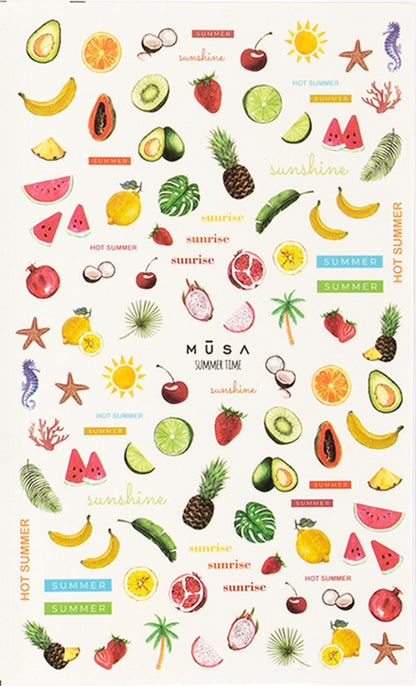 Musa Nail Stickers - summer time