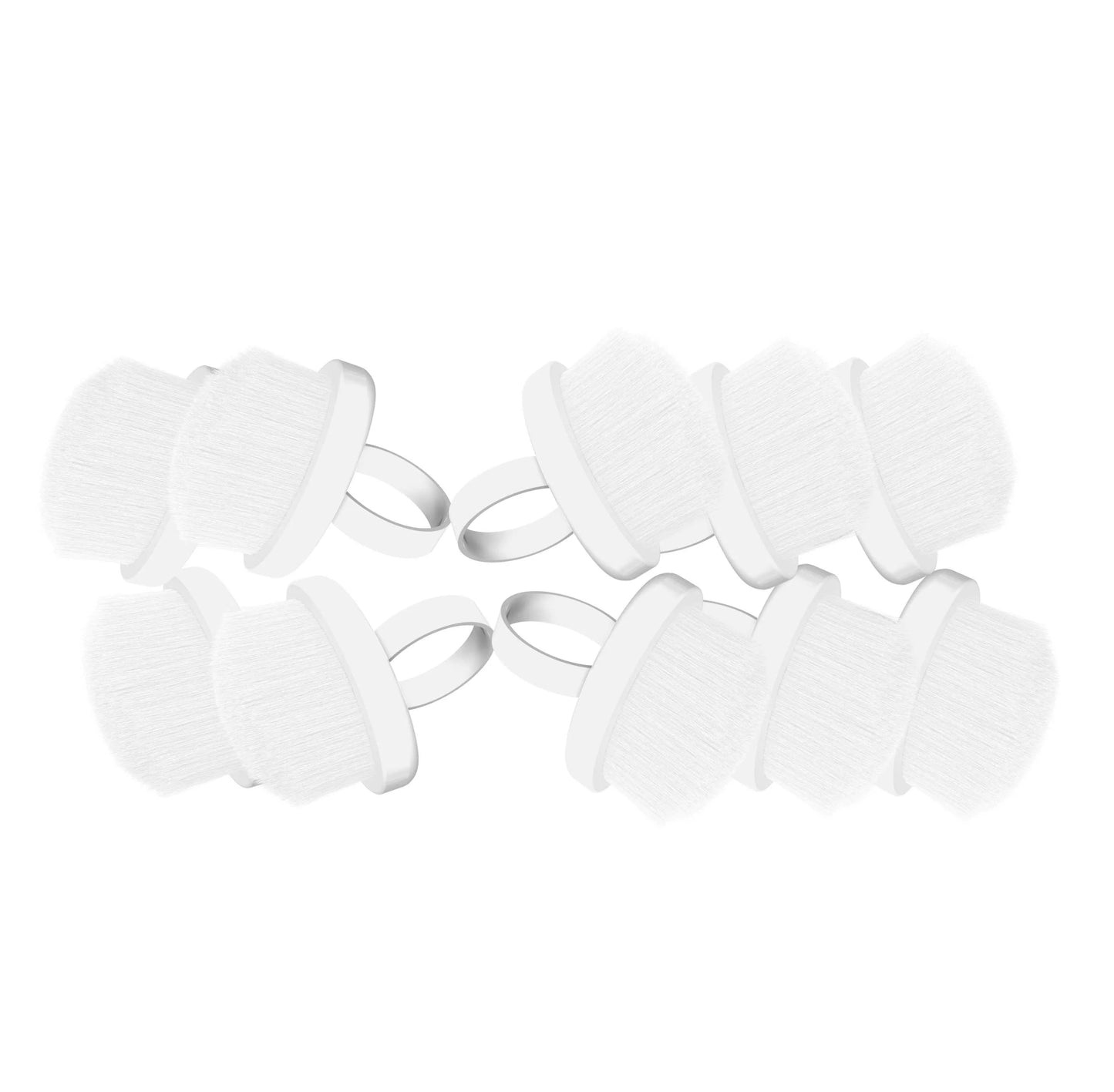 STALEKS Finger Ring Manicure Brush For Dust Removal EXPERT 03 Mini (10 Pcs) DBE-03-10