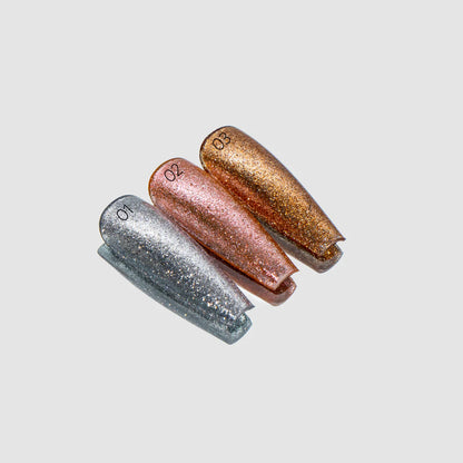 ANNETTE NAILS Paint Gel Metallic Champagne 02 wipe GPM-02, 5ml