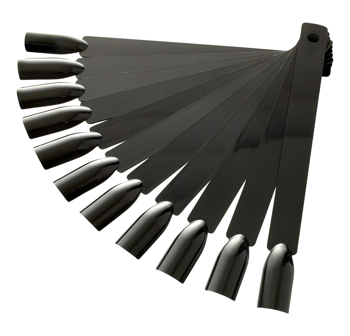 Nail art tips display black
