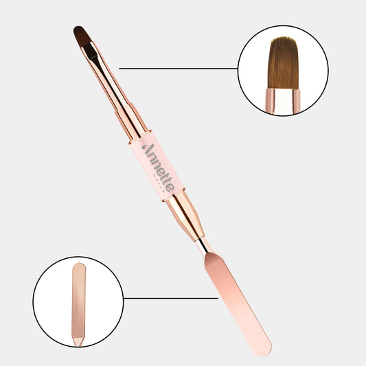 Annette Double Brush: Oval 8 and Spatula