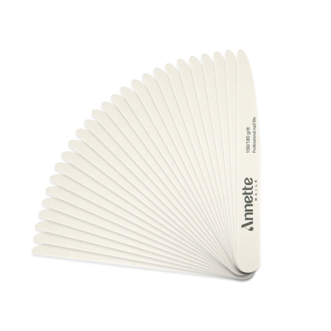 Annette 50pcs Set Nail Wooden File White
