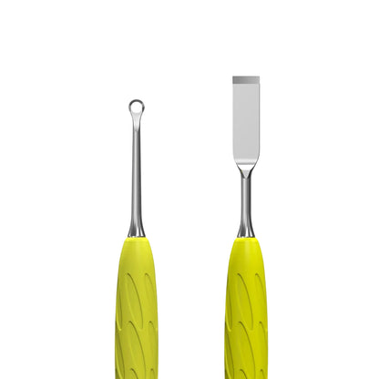 Staleks Manicure pusher Uniq 11 Type 1 Yellow (flat straight pusher + ring) PQ-11/1Y