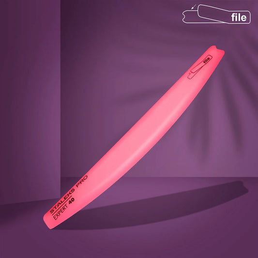 STALEKS Standard slanted plastic nail file, crescent base Expert 40 (162mm) (SPBE-40)