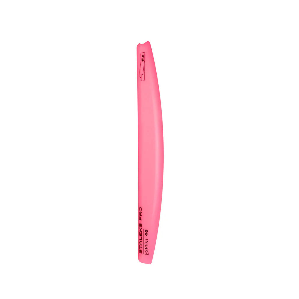 STALEKS Standard slanted plastic nail file, crescent base Expert 40 (162mm) (SPBE-40)