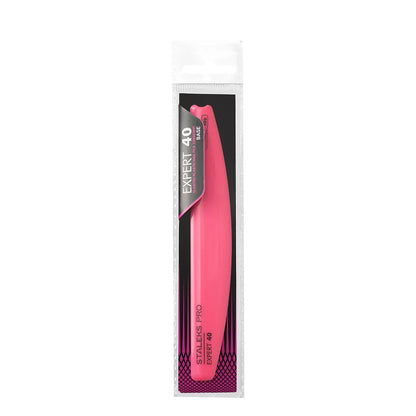 STALEKS Standard slanted plastic nail file, crescent base Expert 40 (162mm) (SPBE-40)