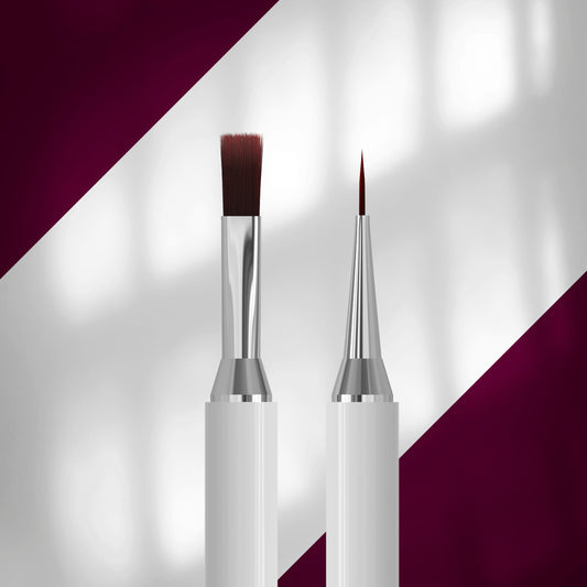 STALEKS EXCLUSIVE Double-ended gel brush 10 mm / liner 10 mm NBX-08/03
