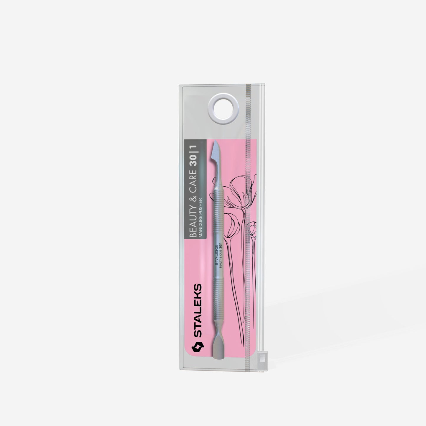 STALEKS Manicure pusher BEAUTY & CARE 30 TYPE 1 (rounded narrow pusher and cleaner) PBC-30/1