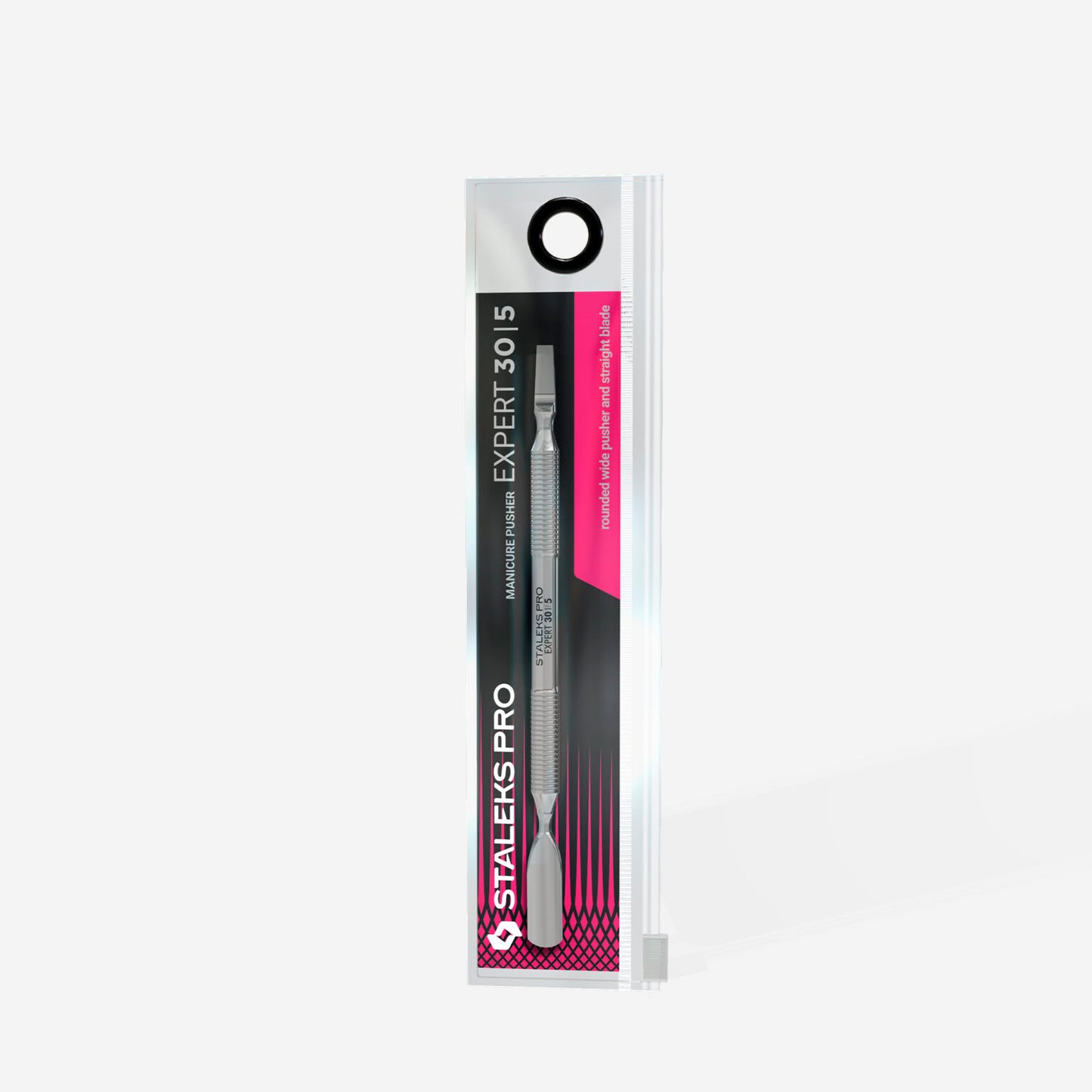 STALEKS Manicure pusher EXPERT 30 TYPE 5 (rounded wide pusher and straight blade) PE-30/5
