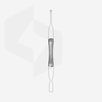 STALEKS Handle of the pusher Combo UNIQ 10 for replaceable working parts HPQ-10 silver