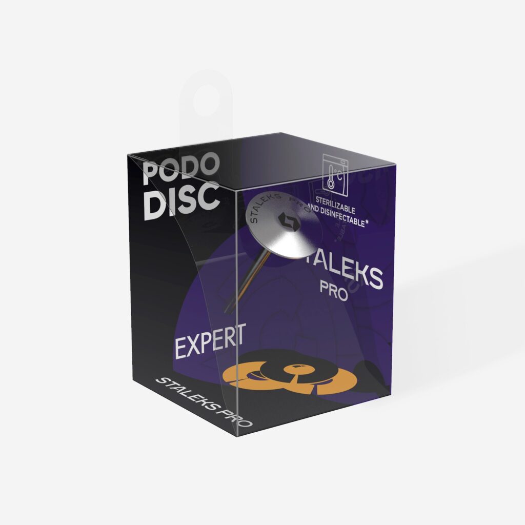 STALEKS Pedicure disc umbrella Pododisc Pro S and set of ringlike disposable file 180 grit 5 pc (15 mm) UPDset-15