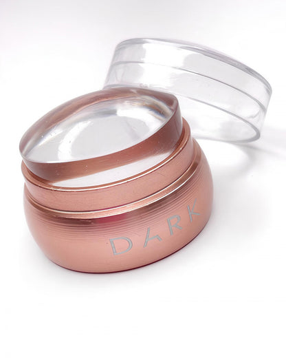 DARK Mini Stamping Stamper and scraper - rose gold