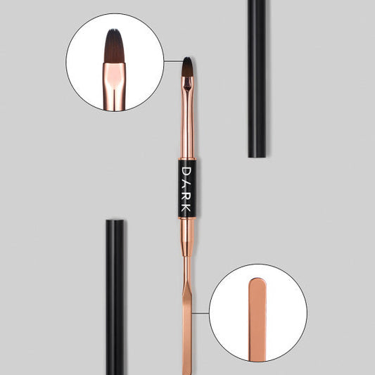 Dark double-sided brush black (spatula rounded gel 9 mm)